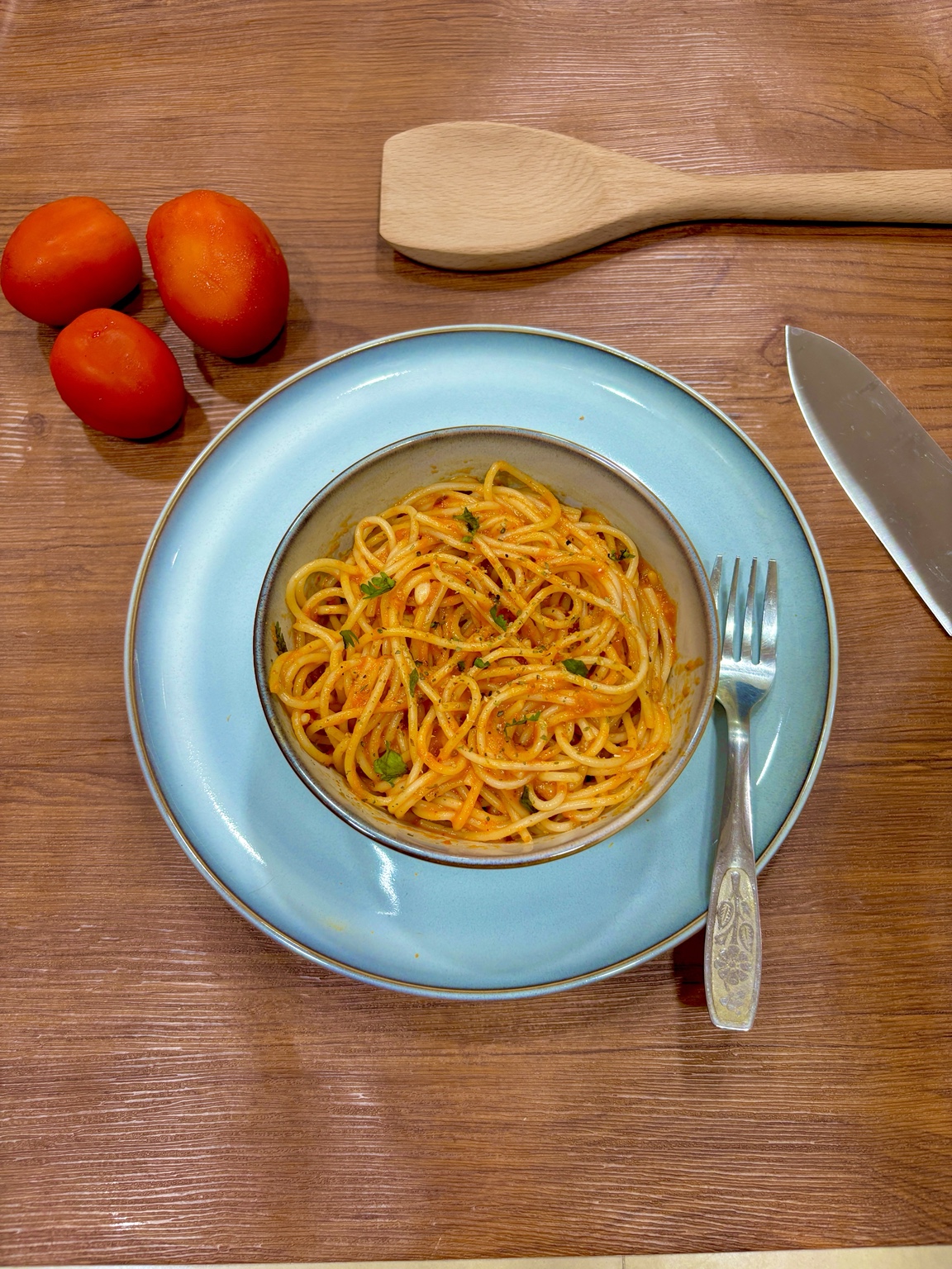 Red sauce spaghetti pasta